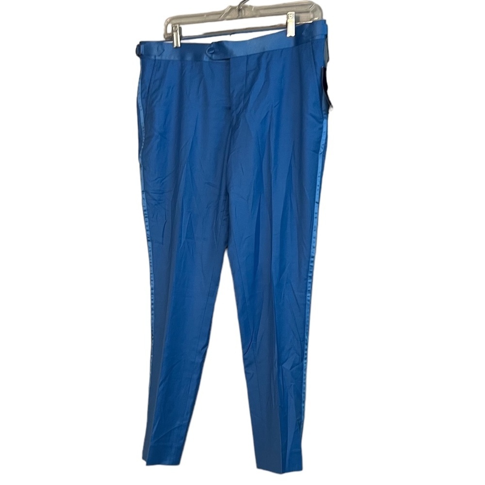 NWT Men's Custom Made Gurkha Pants,‎ Light Blue, Size 36